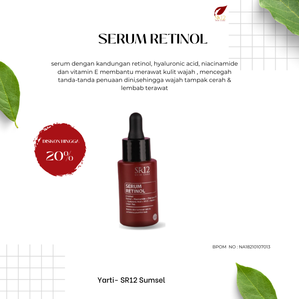 RETINOL SR12. Serum Wajah Anti Keriput