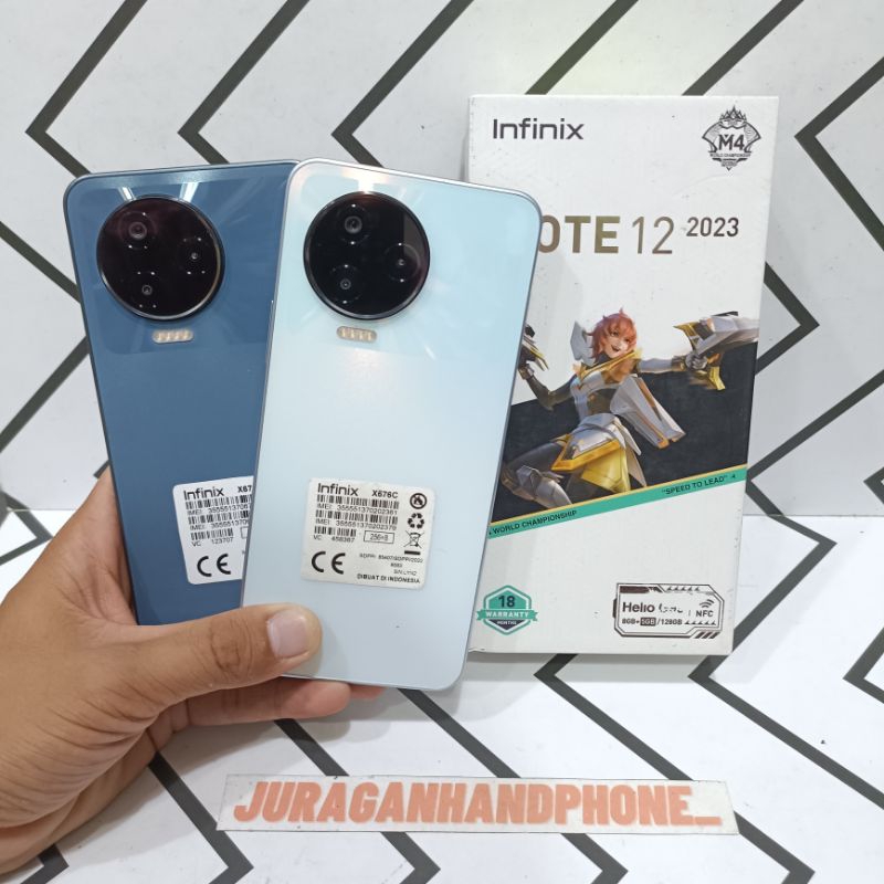INFINIX NOTE 12 2023 8/256GB + 8/128GB HP SECOND BEKAS FULLSET