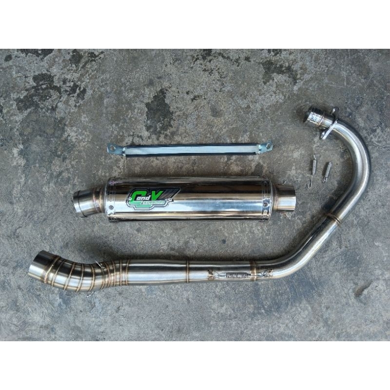 Knalpot Candy Speed 99 full stenlis leher cacing original pnp Cb Gl Mp Tiger