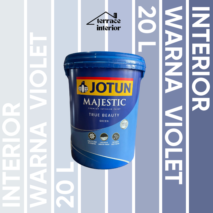 Cat Tembok Majestic Sheen Interior Jotun warna Violet 20 L