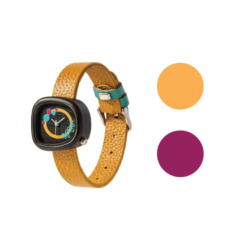 Woodka Perky Kelir Sonokeling Collection | Jam Tangan Kayu | Jam Tangan Kayu Wanita Analog