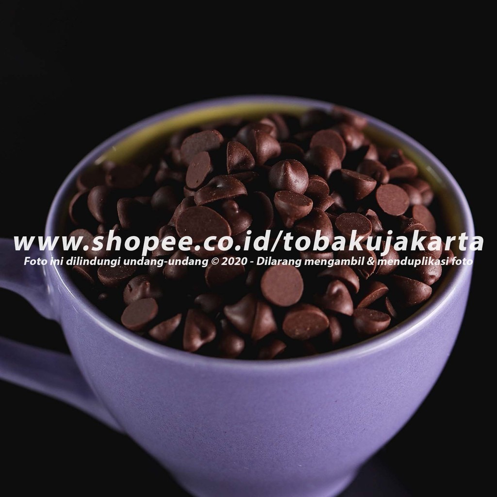 

Tulip DARK Coklat Chips 500gr Chocochips uk 6mm Cokelat Chip Chocolate