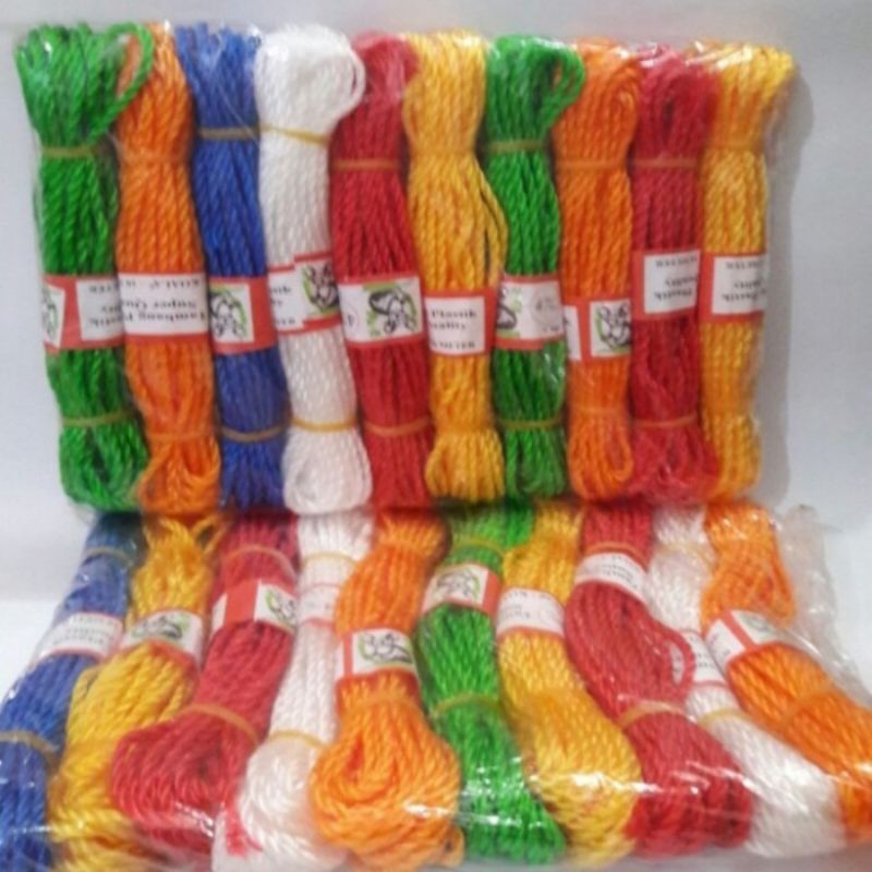 

Tali Tambang ukuran 2mm ukuran 25meter warna random