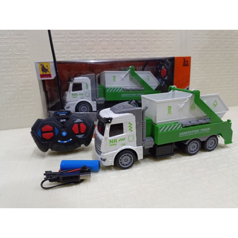 Mobil Rc Remot Control Truck Sampah Garage City Truck 0803-3