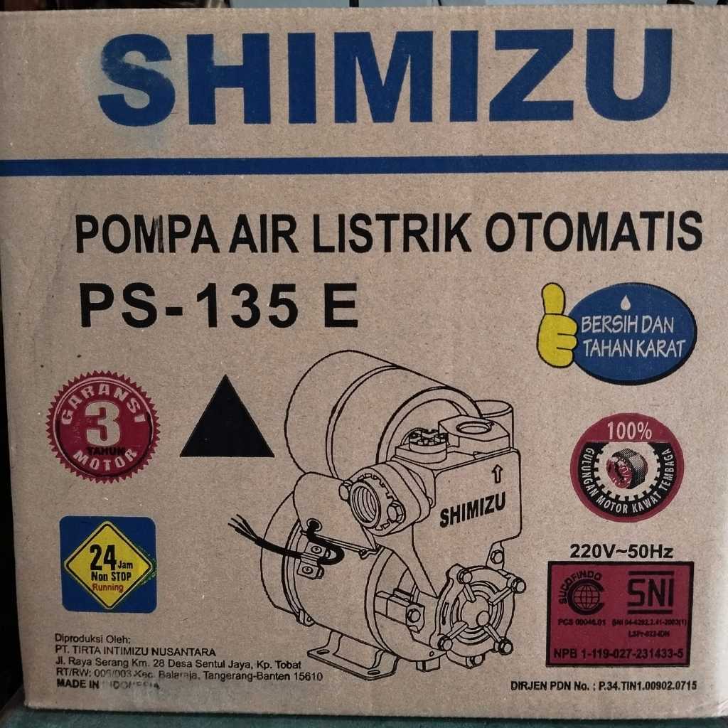 Pompa air listrik otomatis JET POWER PS-135 E SHIMIZU