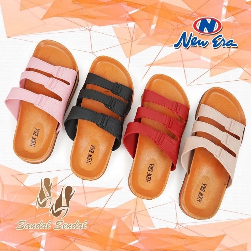 KKY-Sepatu Sandal Wanita NEW ERA LB 12042 FashionModis Nyaman Ringan Lokal Anti Slip & Air