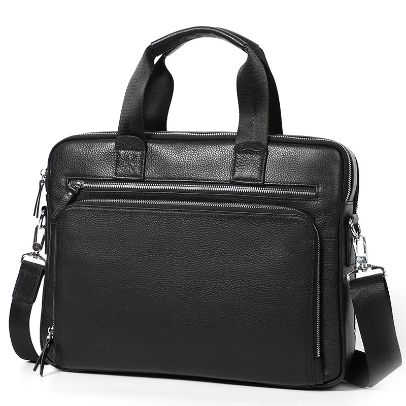 Tas Selempang Laptop Pria Kerja Kantor Kulit Asli Premium - Tas Briefcase Pria Asli Kulit Original