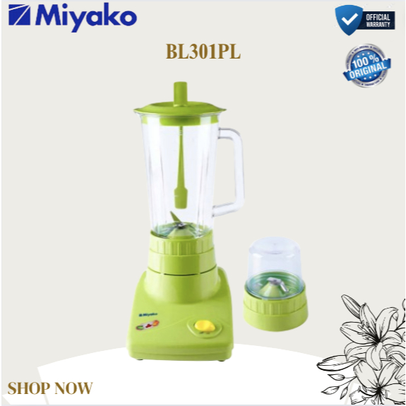 BLENDER PLASTIK MIYAKO BL301PL 1L/BL-301PL/BL 301PL/BL 301 PL/ORIGINAL BERGARANSI/MIYAKO BLENDER 1L