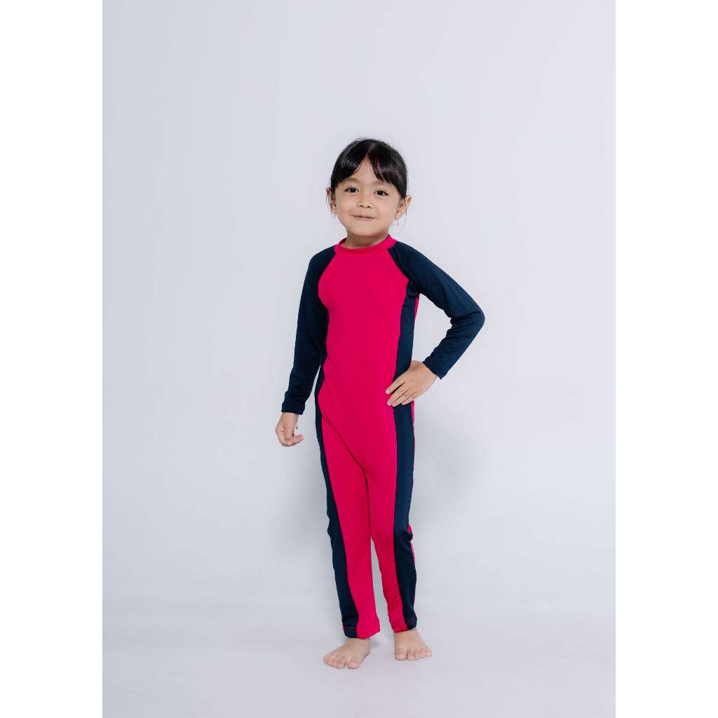 BAJU RENANG ANAK POLOS PANJANG PEREMPUAN DAN LAKI-LAKI  2-13 TH