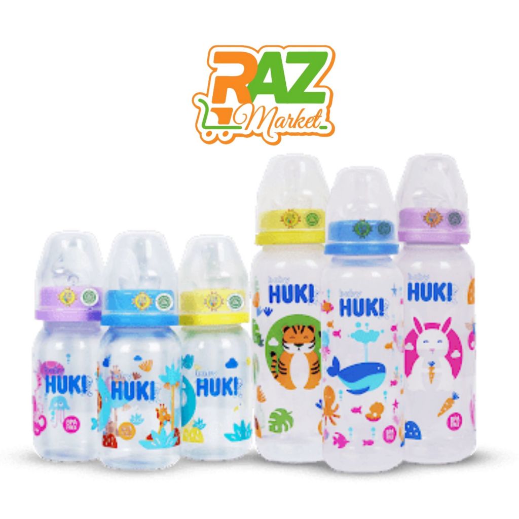 Botol Susu Huki 120ml 240ml - Botol Susu Bayi Huki