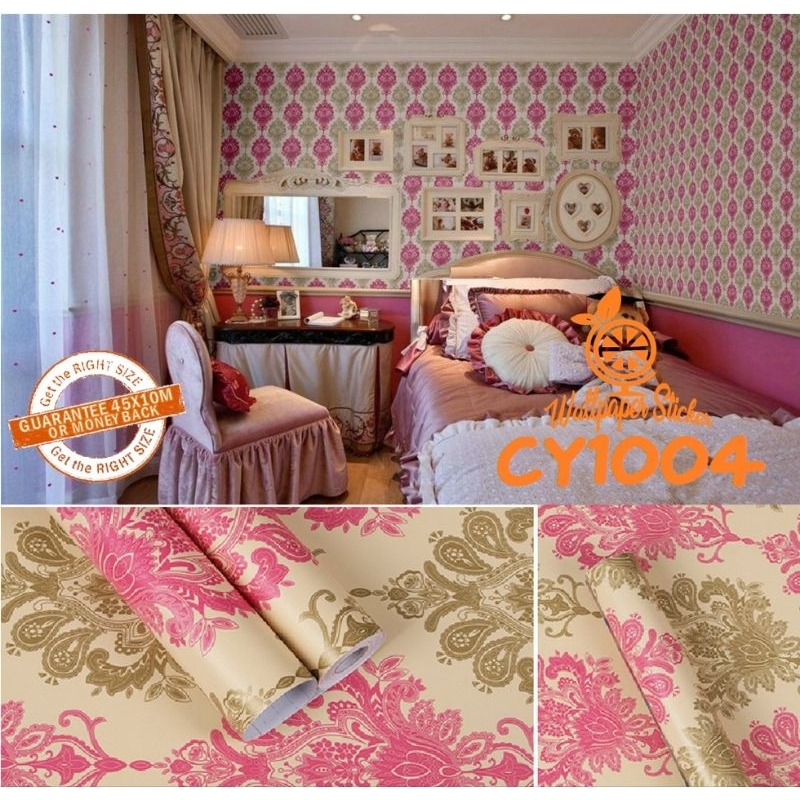 Wallpaper Stiker Dinding Ukuran 10 Meter x 45cm Motif Termurah Promo Terbaik Sudah Ada Lem Perekatny