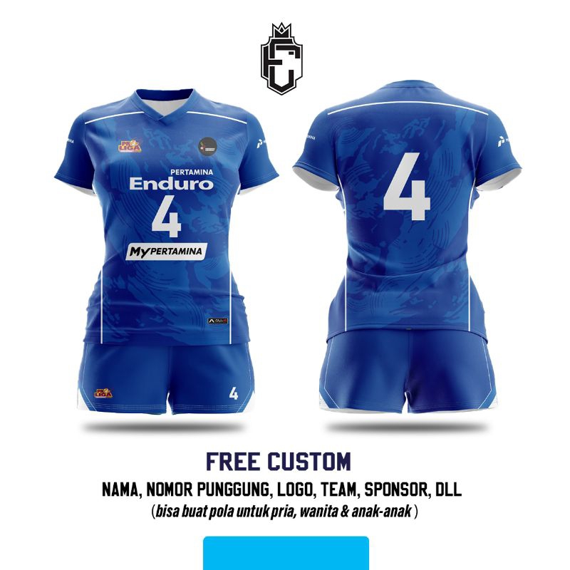 Jersey Voli Cewek Proliga Pertamina Enduro