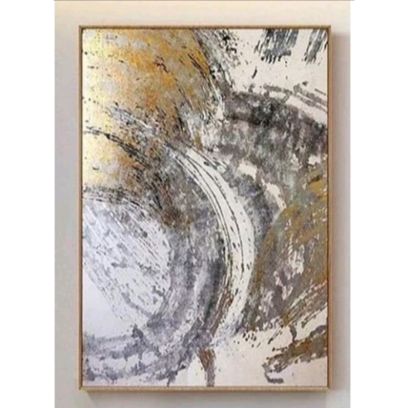 Lukisan ABSTRAK gold