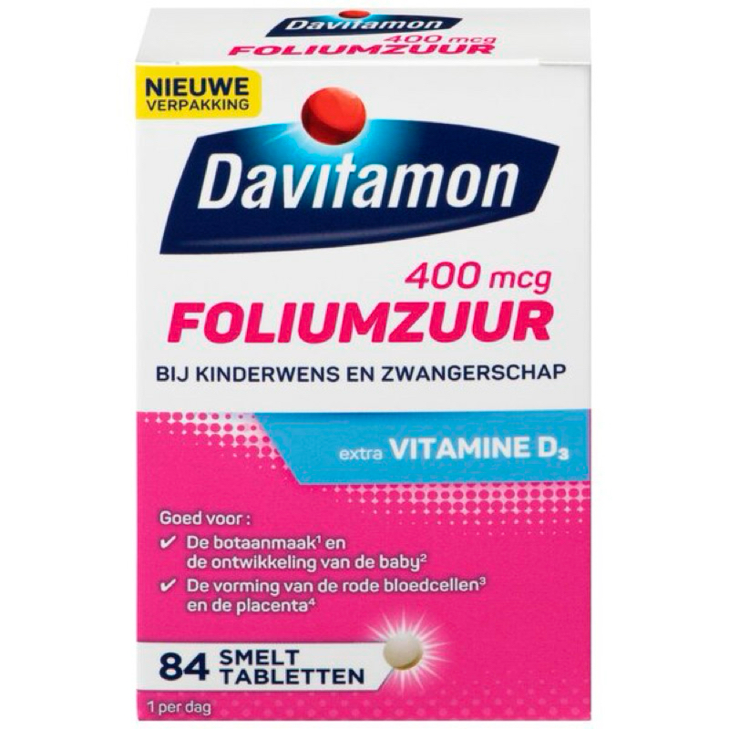 Davitamon Foliumzuur +Vit D3 Promil Holland