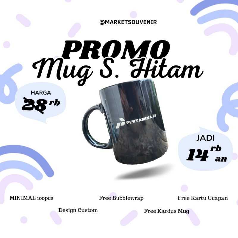 MUG CUSTOM CETAK gift hadiah kado Christmas lebaran natal eid Mubarak