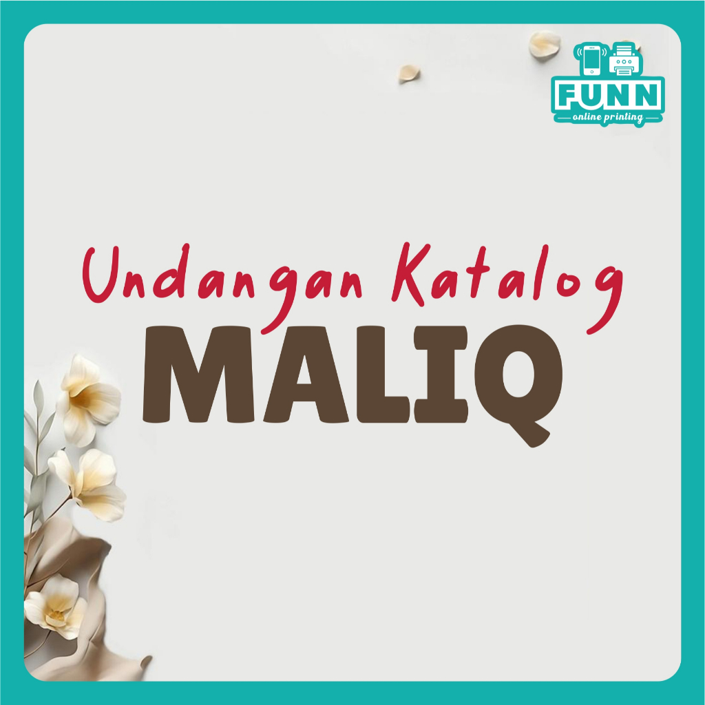 Undangan Pernikahan MALIQ | Undangan Katalog Maliq | Undangan Softcover | Undangan Murah Elegan