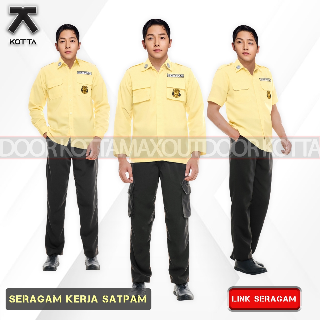 Baju Seragam Satpam Terbaru 2024 PDH PDL Satpam Cream