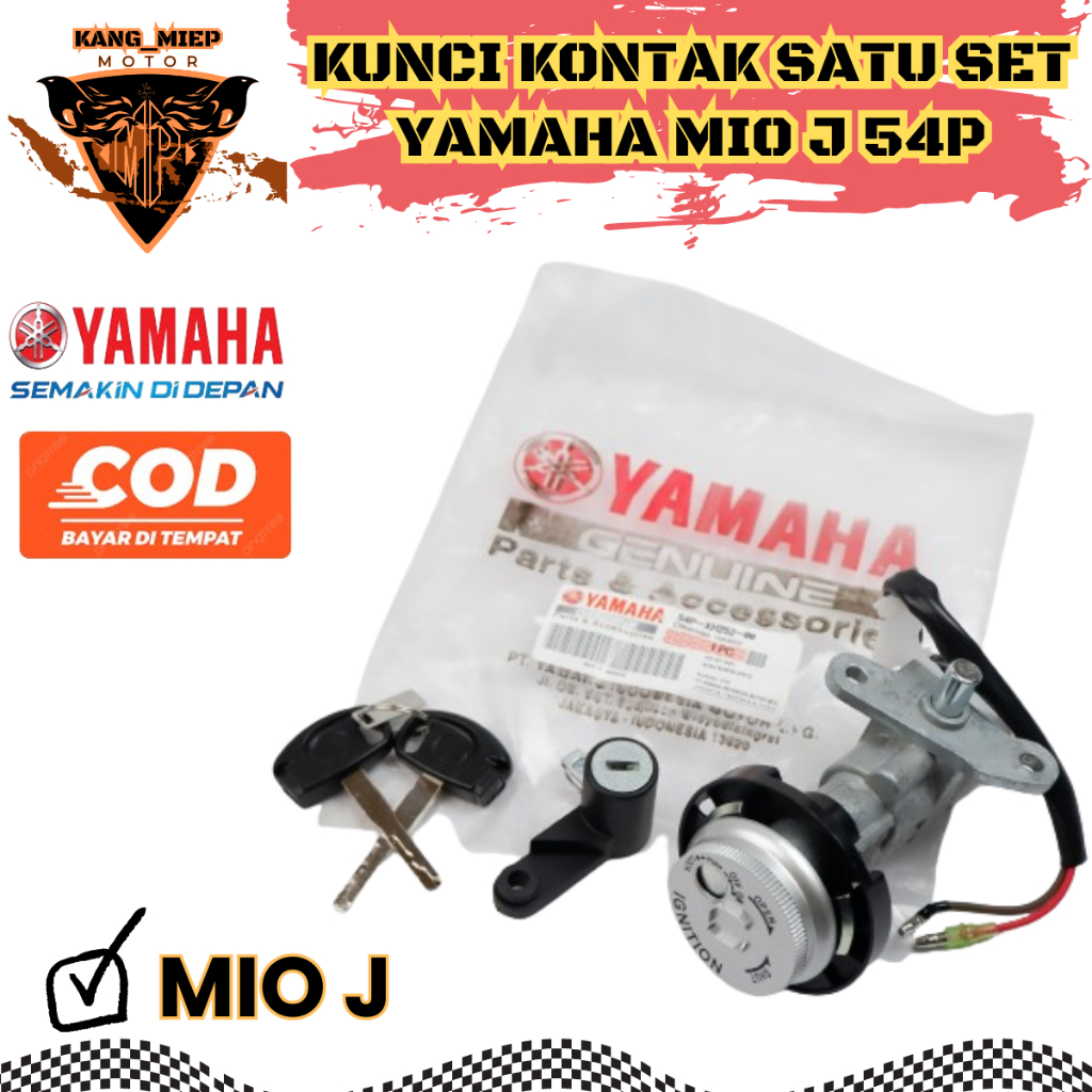 Kunci Kontak Yamaha Mio J Mio Soul GT 115 Satu Set Original Plug & Play Yamaha 54P-XH252-00
