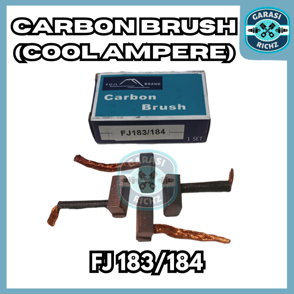 CARBON BRUSH ALTERNATOR FJ183/184 / COOL AMPERE TYPE FJ 183 / 184 / KUL AMPER / ARANG DINAMO STARTER