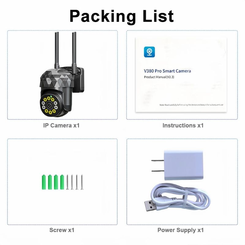 cctv v380//v380pro//waterproof//hd1080p//wifi//smartcamera