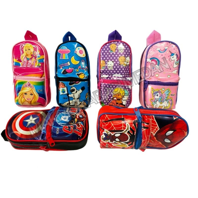 

(1Pcs) Kotak Pensil Sleting Model Tas TB-57 / Tempat Pensil 2 Sleting Spon / Kotak Pensil Anak Lucu Unik / Tempat Alat Tulis Perlengkapan Sekolah