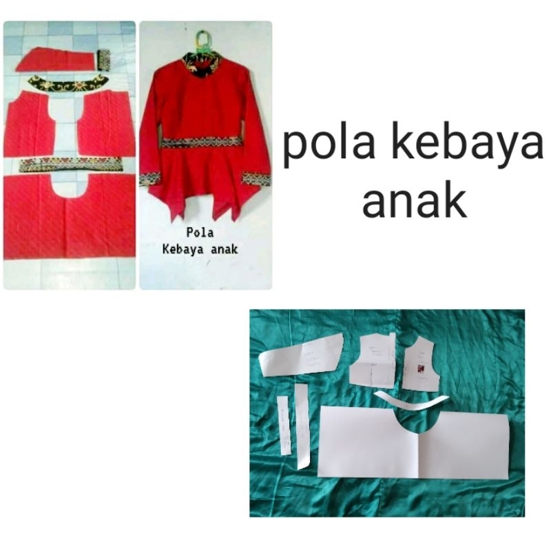 pola instan baju kebaya anak desainer pola baju