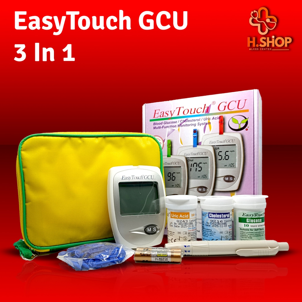 Gcu Easy Touch / Gcu Easy Touch 3 in 1 / Gcu Strip / Gcu Kolestrol / Alat Cek Gula Dara / Alat Cek