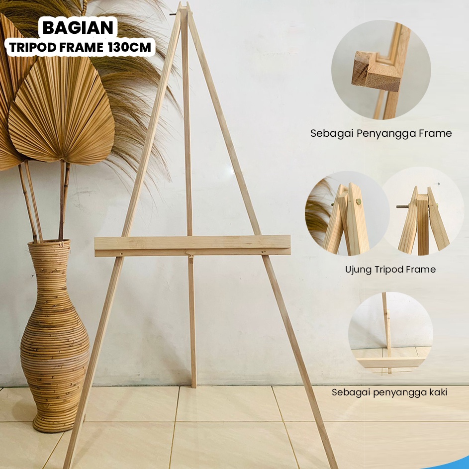 

Best Delivery Easel Standing Frame Kayu Wooden Board Besar Stand Lukis Kayu Jati Belanda Penyanggah Papan Bunga Lukisan Kanvas Whiteboard Frame Bingkai Foto Wedding