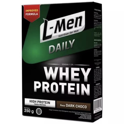 

L-men whey protein daily dark chocolate 250 gram