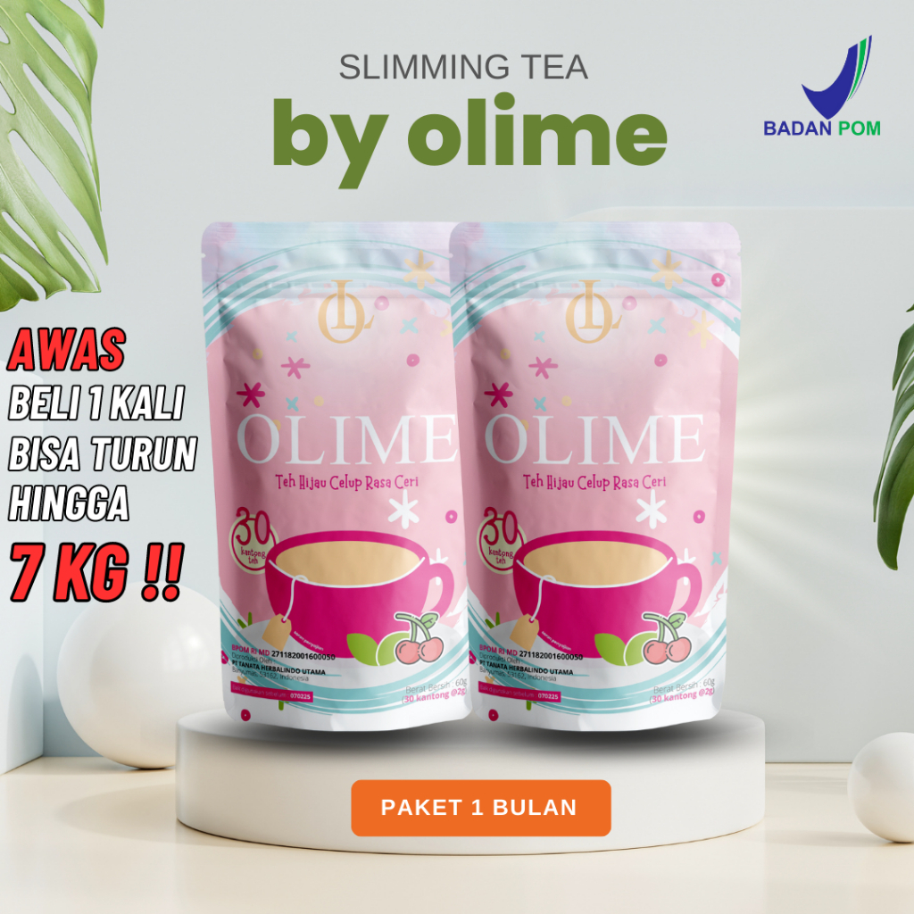 

Olime Teh Pelangsing Herbal Paket 2 Slimming Tea
