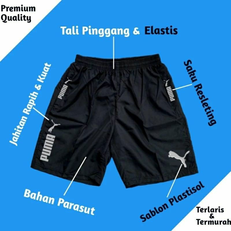 Celana Pendek olahraga parasut