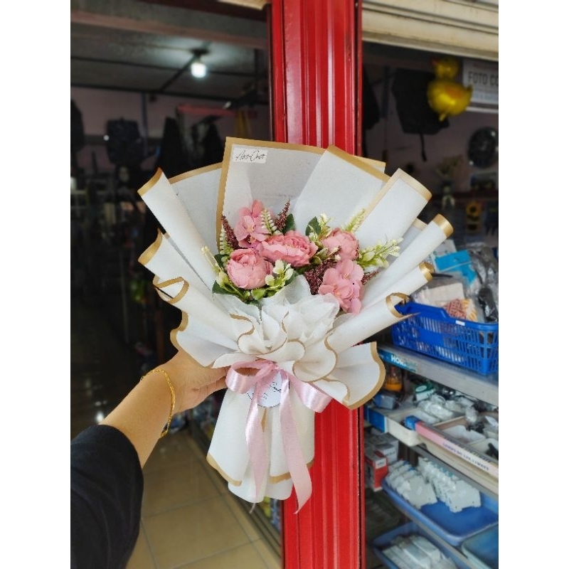 Buket bunga palsu/buket bunga wisuda