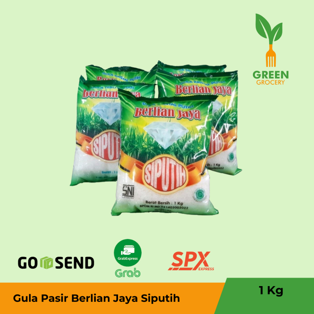 

Gula Pasir Berlian Jaya 1 Kg Gula Kemasan Green Grocery Padang