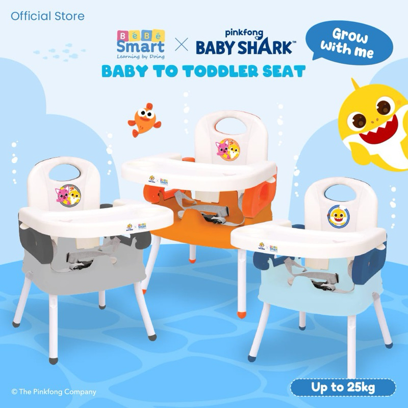 Bebe Smart Baby to Toddler Seat Kursi Makan Bayi 4in1 Traveling MPASI Bebesmart Kado Bayi Ibu Melahi