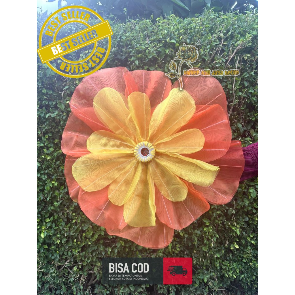 Kelopak Bunga Dekorasi Pelaminan pernikahan Bunga Daisy jumbo / Artificial Flower / Kap Bunga Dekora