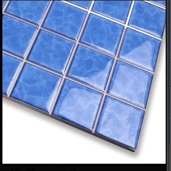 Keramik 30x30 Roman  pre cut dAtlantic cobalt/mix/sky (Motif mozaik Air biru|cocok untuk kolam dan k