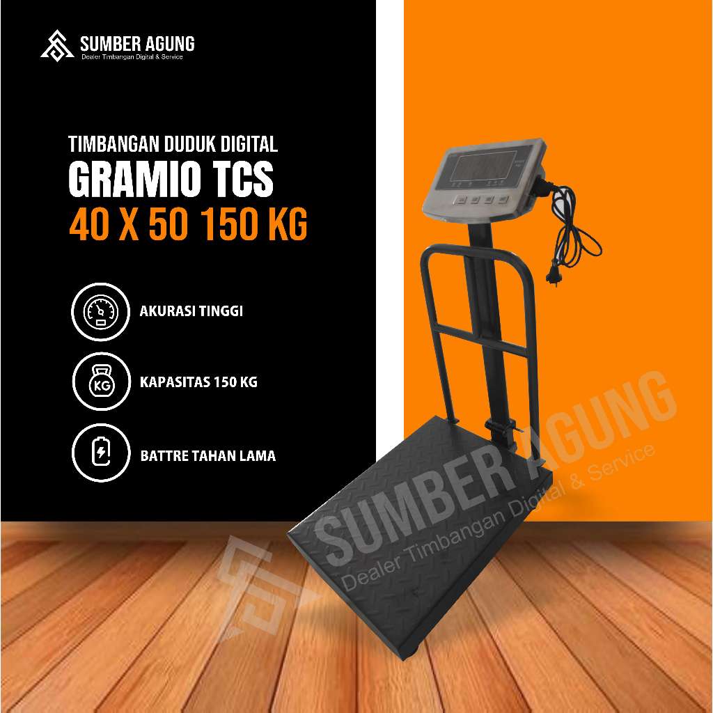 Timbangan duduk digital 150kg Grammio TCS Bordes