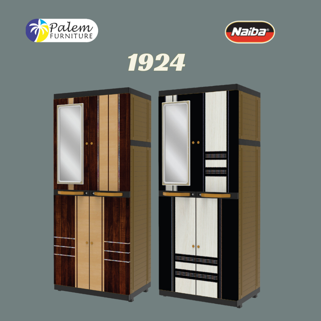 Naiba 1924 Lemari Plastik Hanger Ganting Cermin