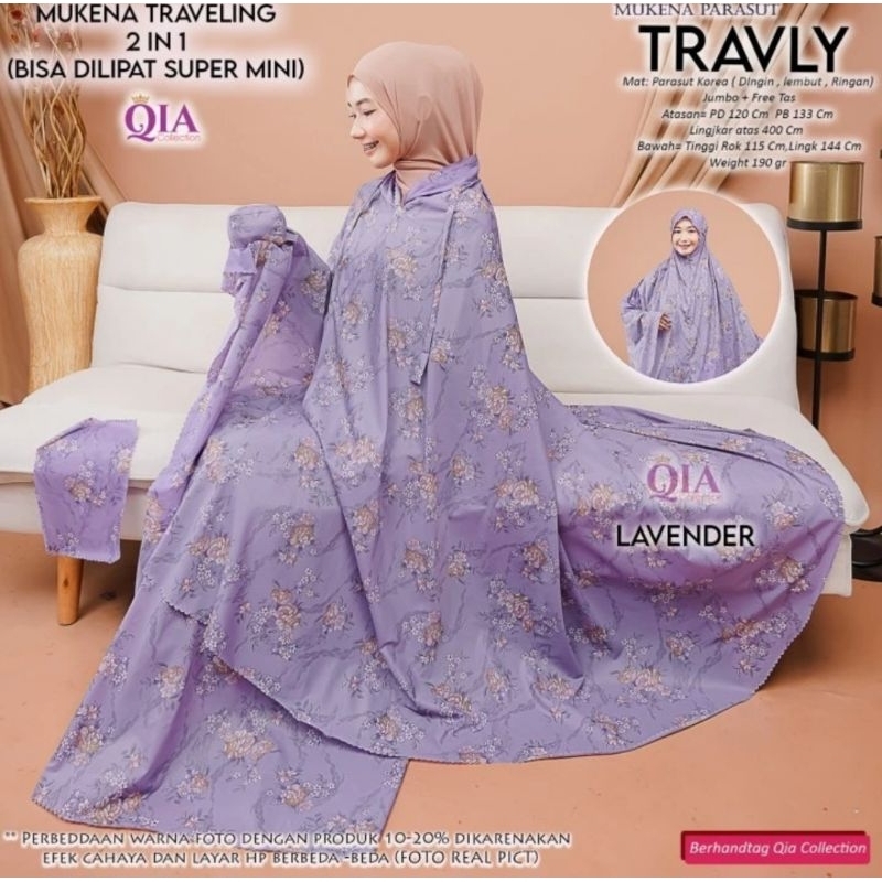 Mukena Travelling Travly super mini ori Qia Oval Hijab