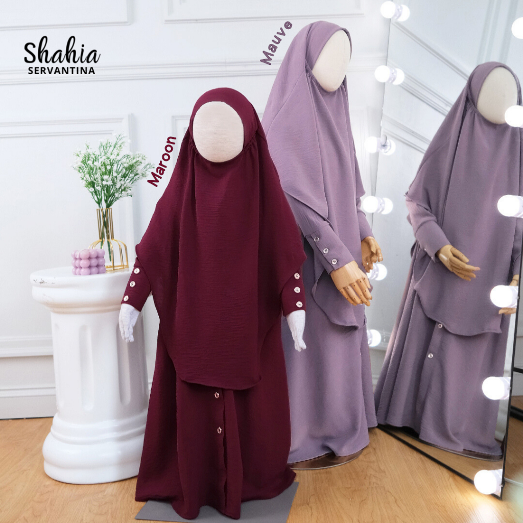 Shahia Servantina - Hera Abaya FK Gamis Syari Anak Perempuan Airflow