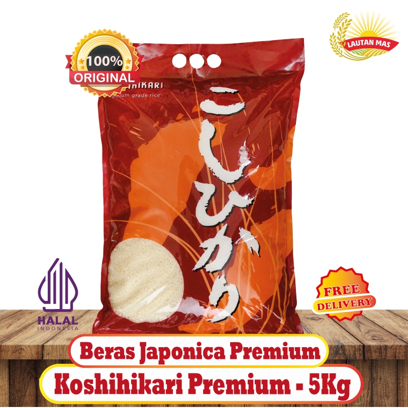 Koshihikari Merah Beras Jepang Premium 5KG - BALI