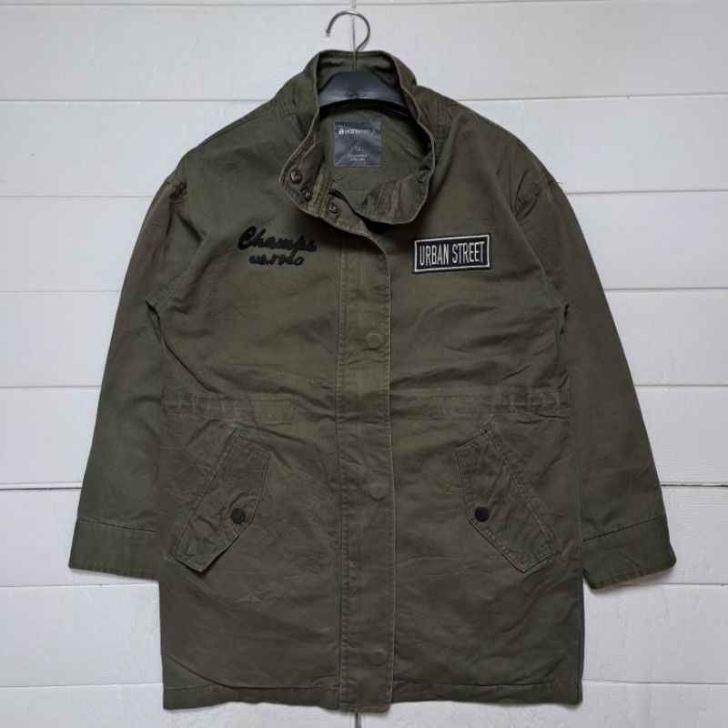 JAKET PARKA MOUNTAIN OLIVE GREEN BY HANGTEN SIZE M
