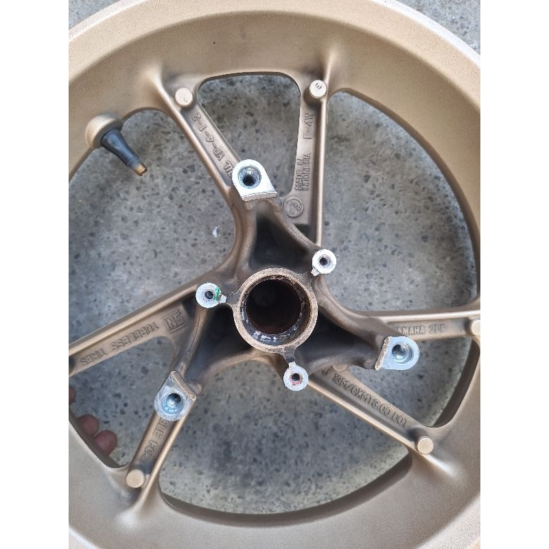 velg pelek roda racing depan yamaha NMAX nmax155 old original gold brown