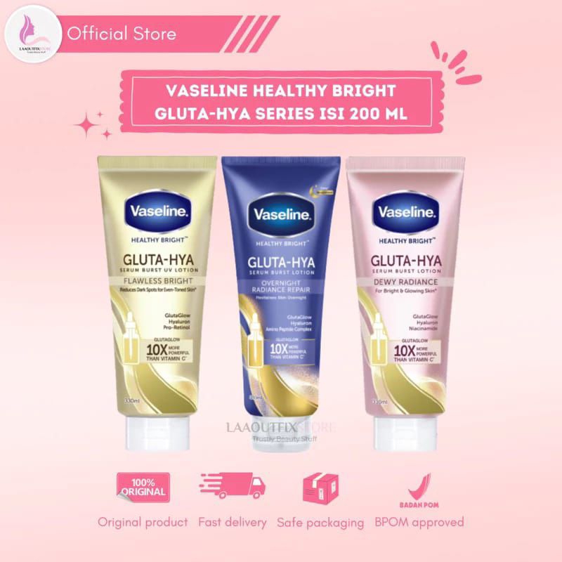 vaseline gluta Hya serum lotion