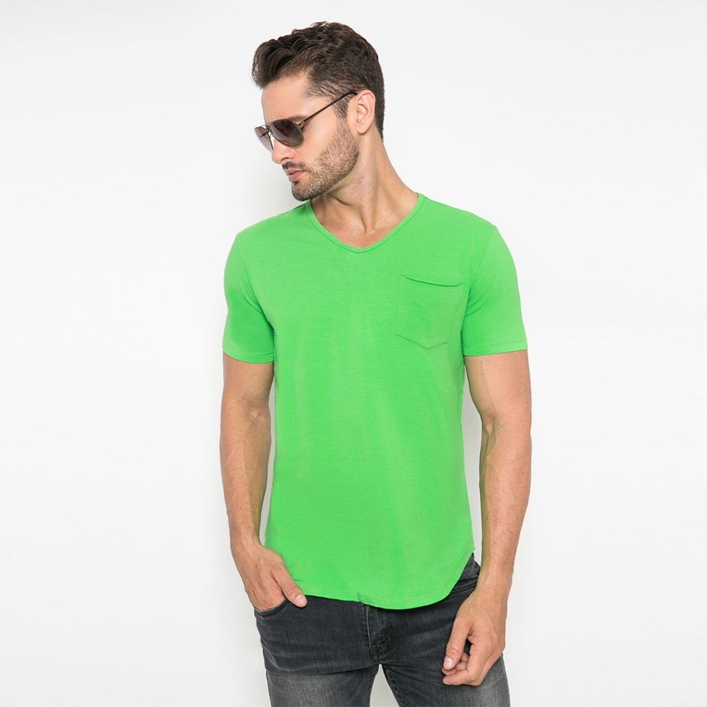 The One Tshirt - Longline Spandex - Vneck - FTS.632.M002.03.C-S/S