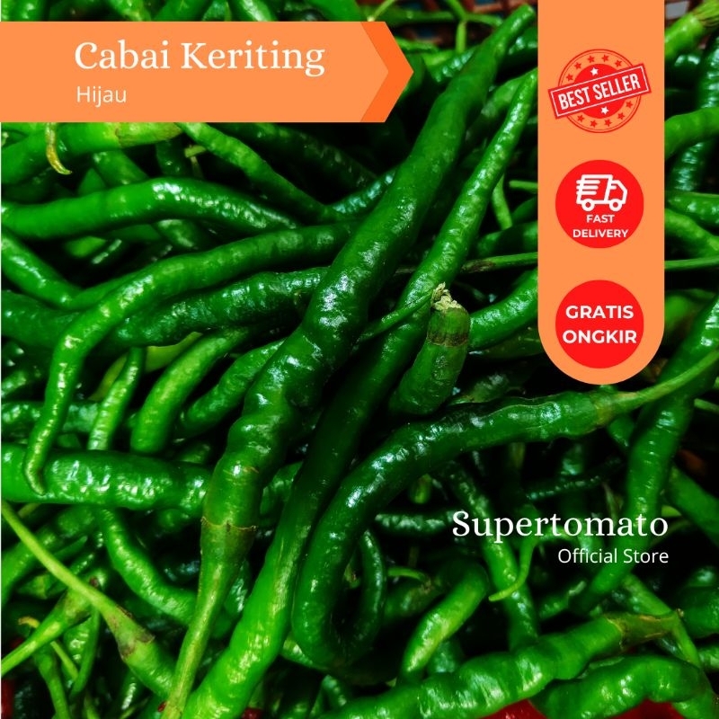 

cabai hijau keriting 1kg murah