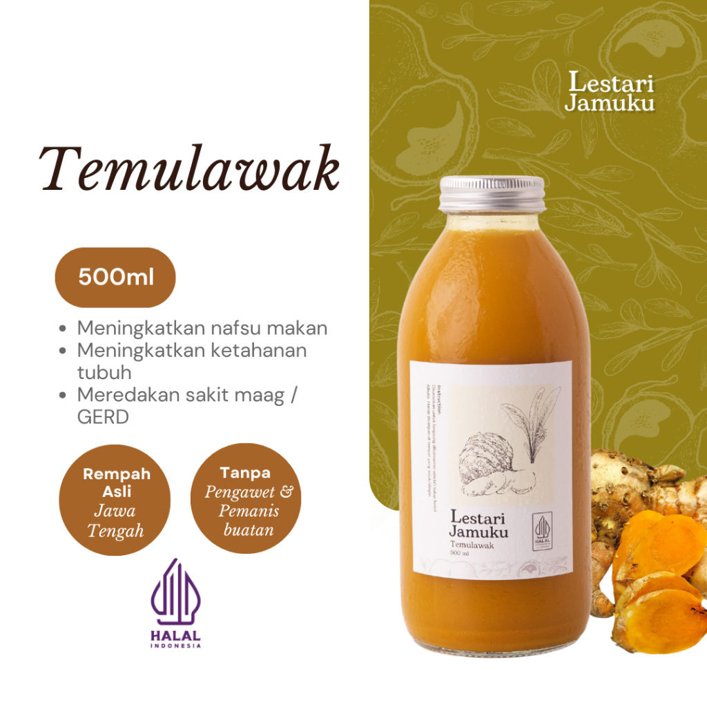 

Jamu Temulawak 500 ml Ready to Drink
