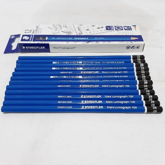 

PENSIL / PENCILl 2B / PENSIL HB STEADLER 2B ORIGINAL ASLI TERMURAH 1 PACK ISI 12BH