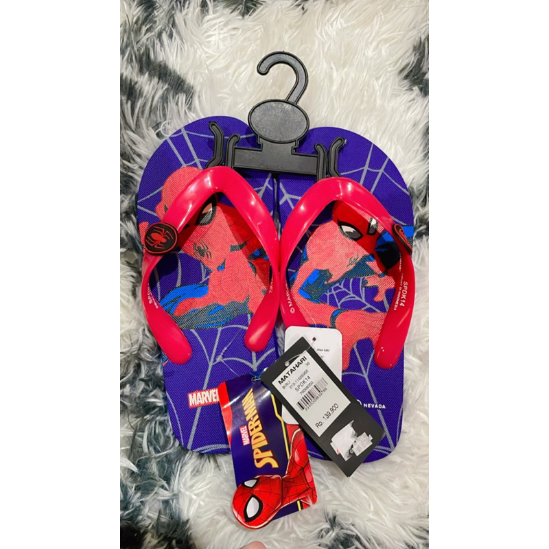 Sandal Jepit Anak Spiderman Marvel Original Matahari