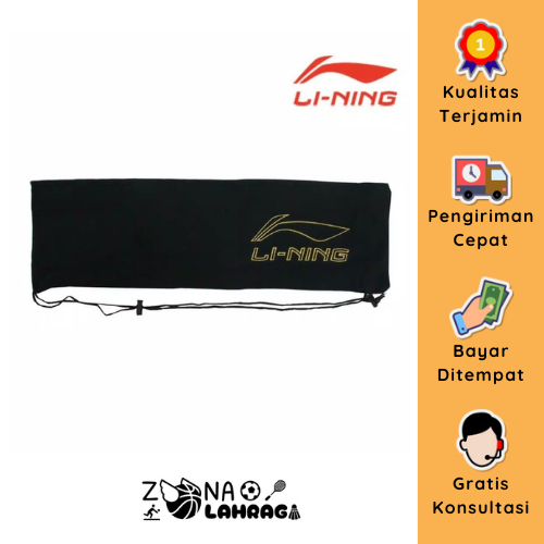 TAS RAKET 1R BULUTANGKIS LINING - YONEX KAIN SERUT MURAH - TAS KANTONG RAKET
